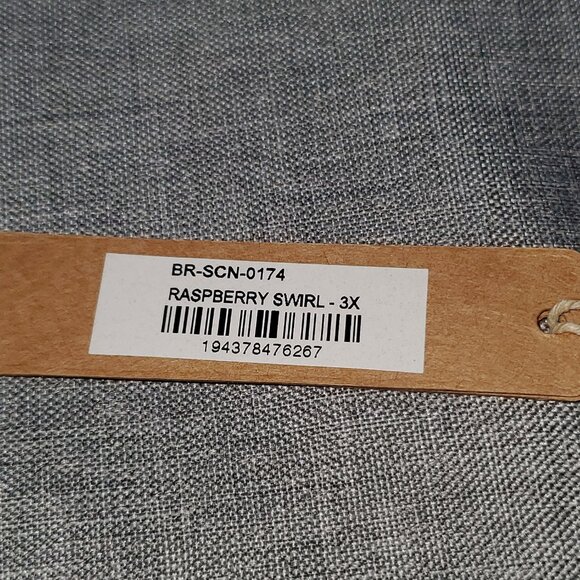 NWT SKIMS 3X Summer Mesh Scoop Bralette RASPBERRY SWIRL - Picture 3 of 3